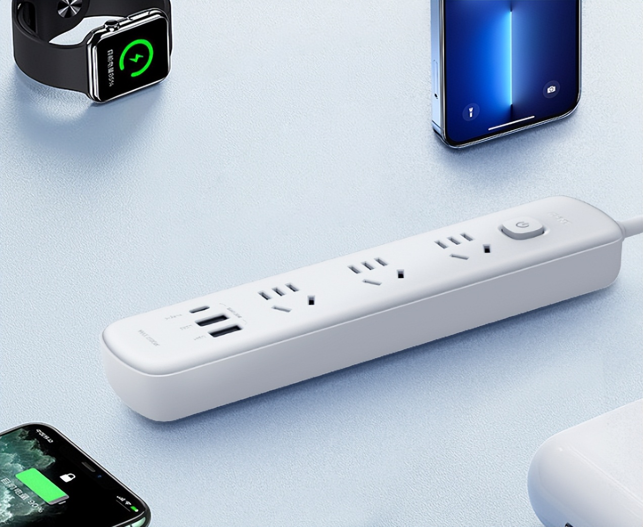 入學必備安全快充排插，插座不夠就用它