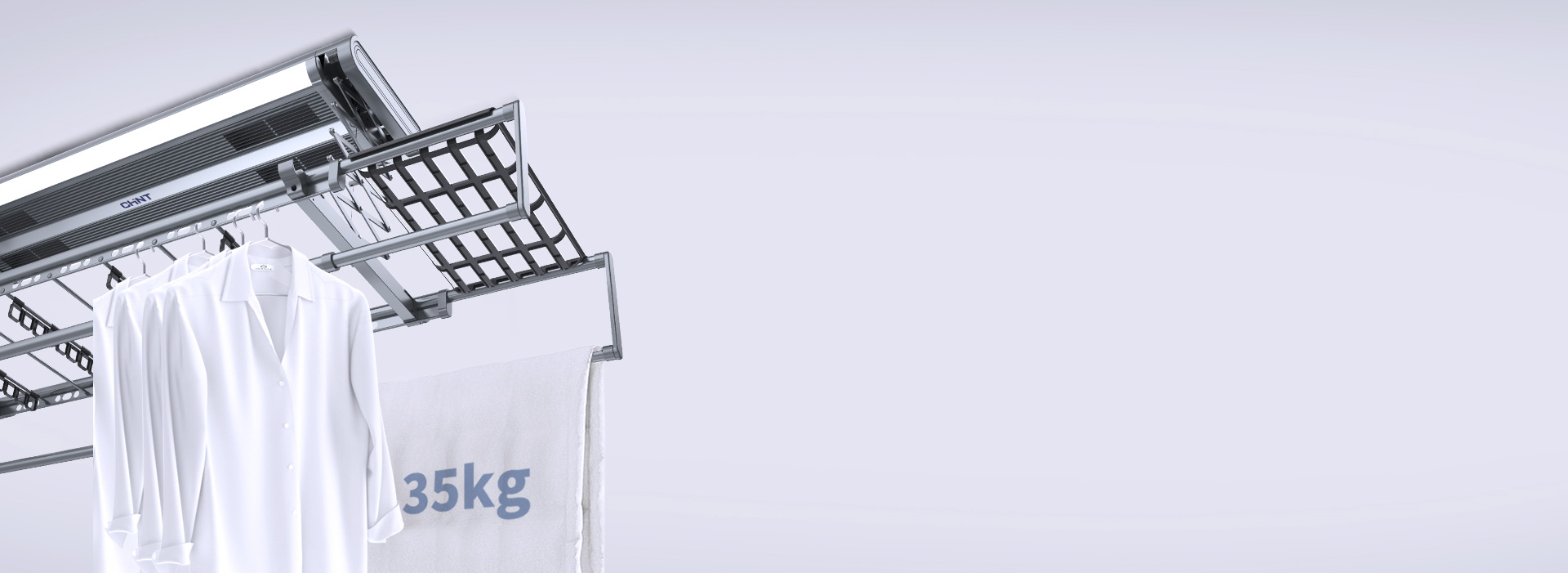 35kg強力承重，衣物放心曬 強大承重...