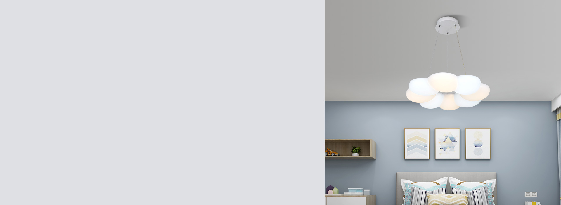 臥室：陪你快樂地入睡 抬頭看見花朵般的...