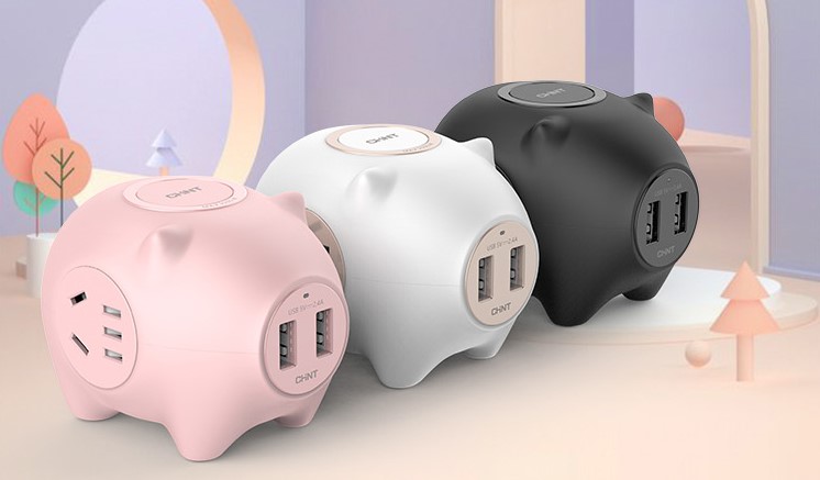 好用的排插推薦:888集團Sunrise7系列小豬創意排插