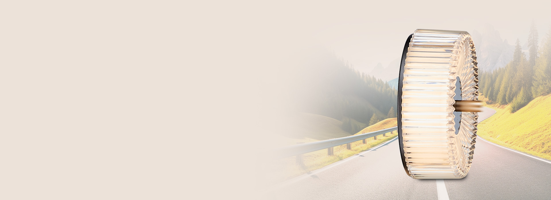 歲月如輪，留下一路風景 燈罩就像一個個...