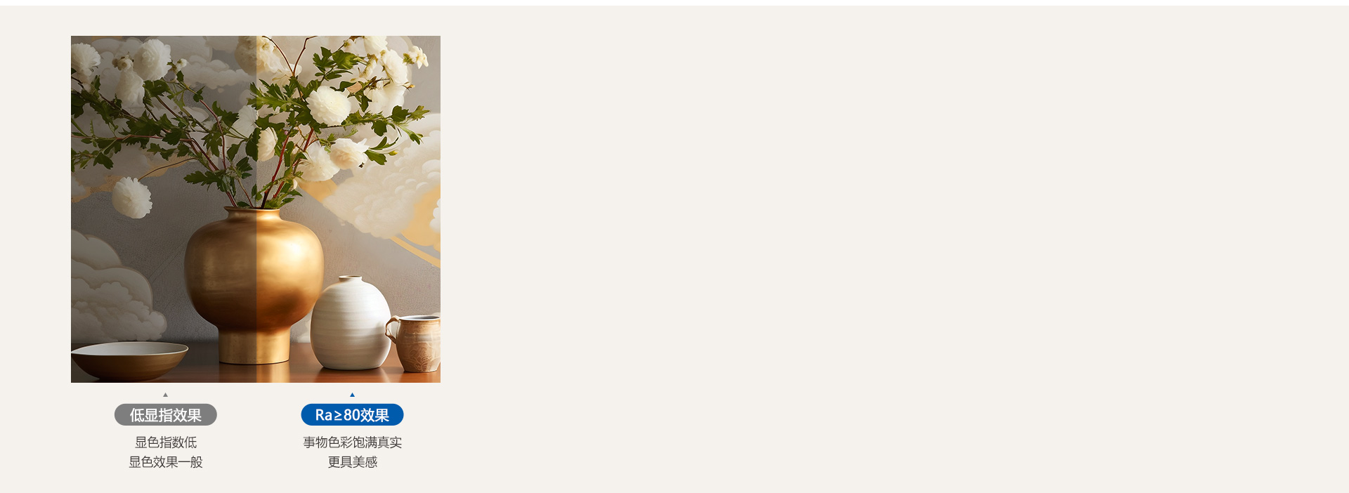 真實顯色，照出事物本真色彩 光線下事物...