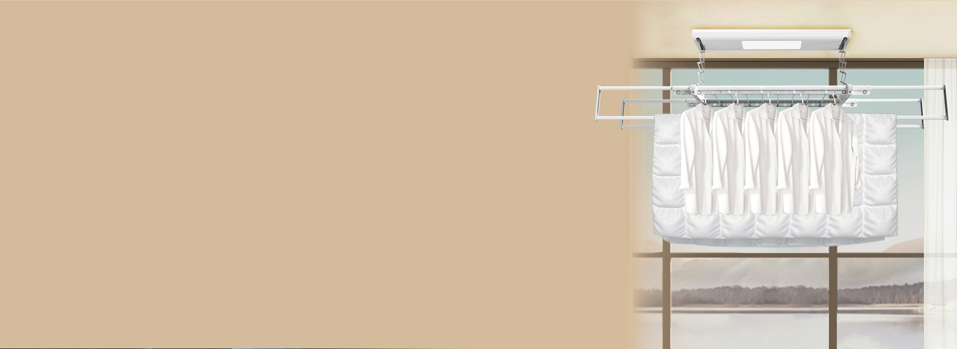 多功能伸縮四桿，衣被可同曬 888集團NEJ...