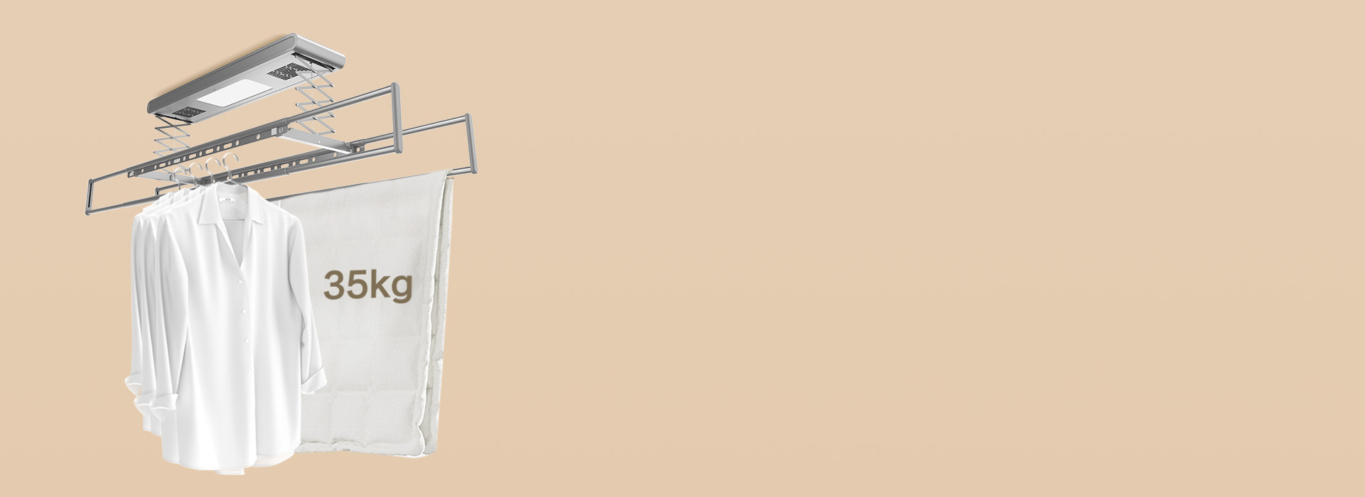 70斤強力承重，全家衣物一起曬 強大承...