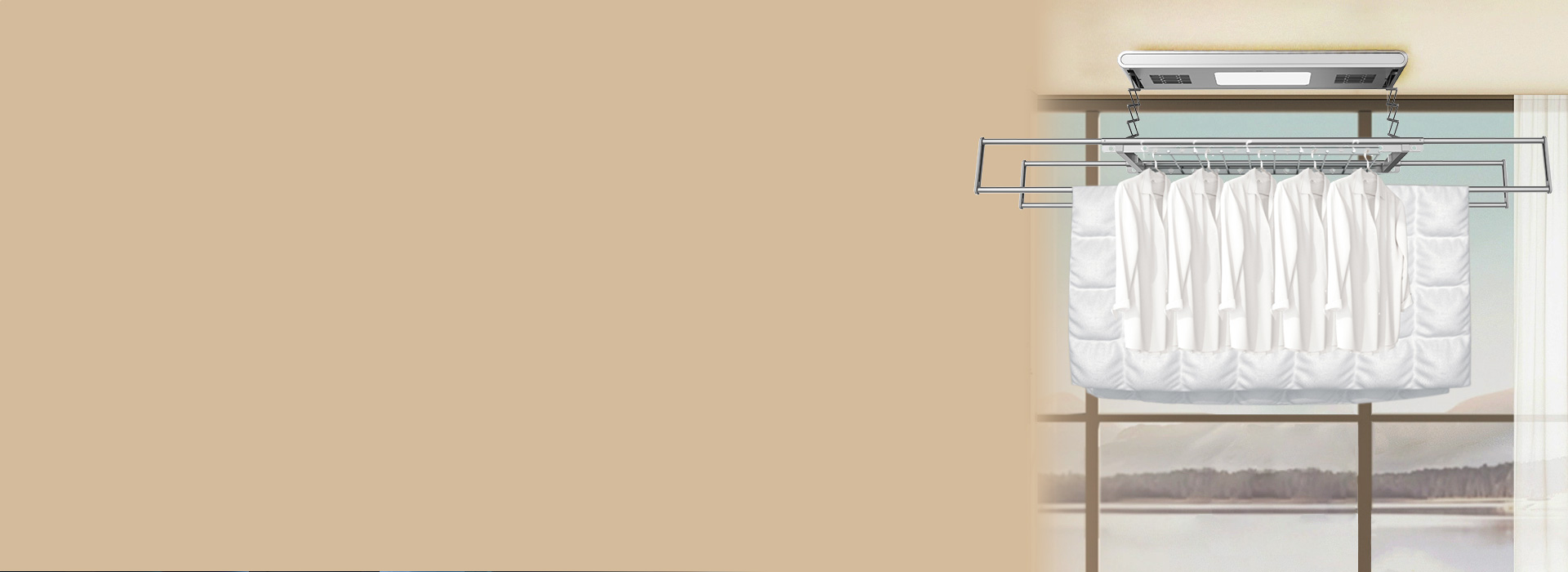 多功能伸縮四桿，衣被可同曬 888集團NEJ...