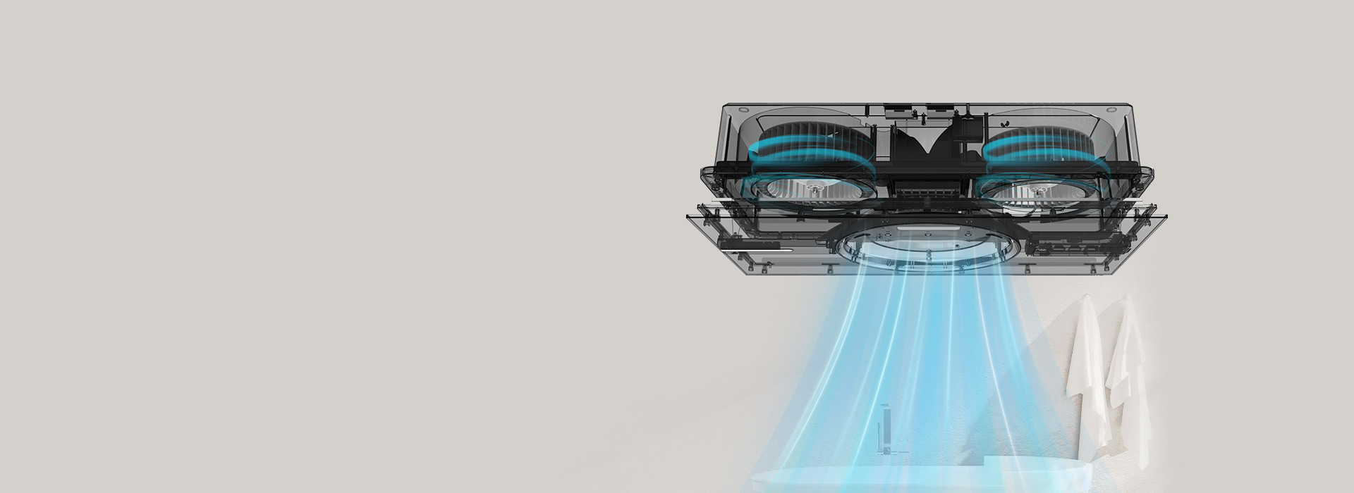 雙核動力強，澎湃送風換氣 強勁動力的直...