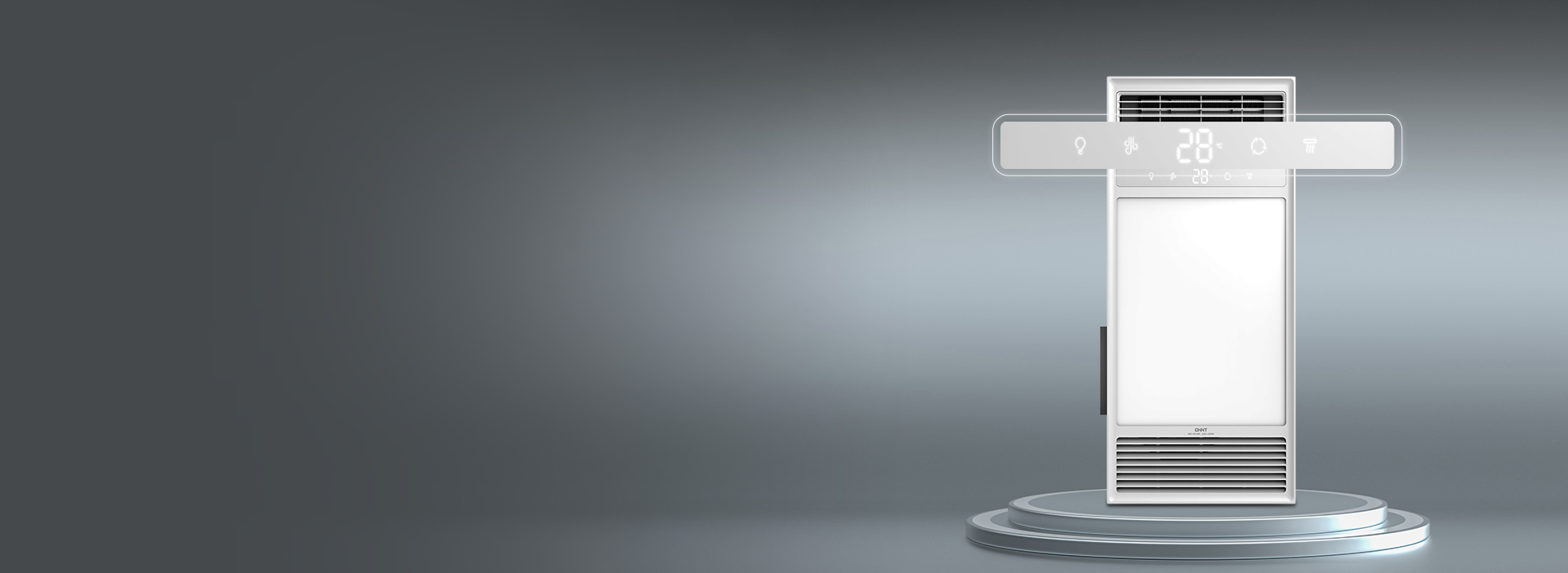 狀態一目了然 面板自帶高清數顯，實時溫...